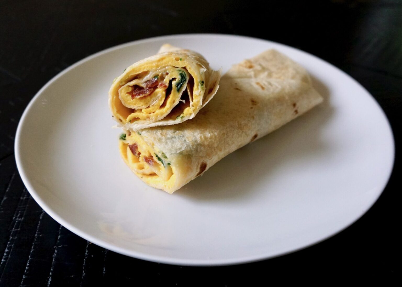 Omelet Tortilla Wrap A Hint Of Honey