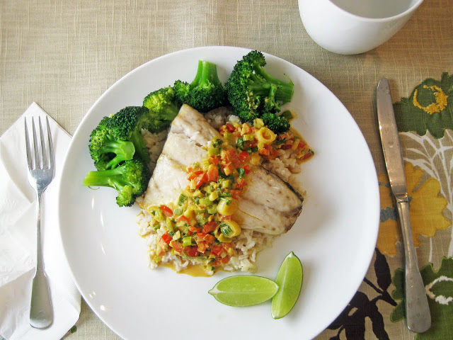 Broiled Rockfish With Thai Coconut-Curry Sauce | A Hint Of Honey