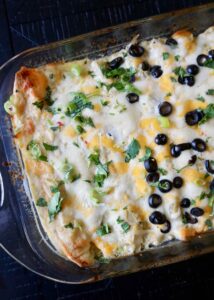 Easy Salsa Verde Enchiladas | A Hint of Honey